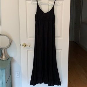 Long black flowy dress